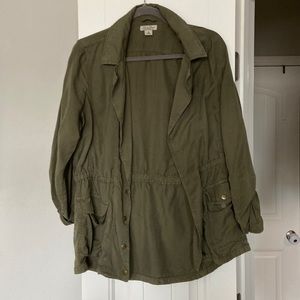 Green Lucky Brand Military Style Jacket